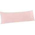thumbnail image 1 of Flxxie 100% Brushed Microfiber Body Pillow Cover, Ultra Soft and Cozy Full Body Pillowcase for Adults, 20" x 54", Light Pink (Not Include Body Pillow), 1 of 7