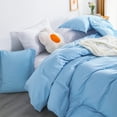 thumbnail image 1 of Flxxie 1800 Collection Double Brushed Microfiber Duvet Cover and Sham Set, Sky Blue, King, 3 Pieces, 1 of 5