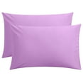 thumbnail image 1 of Flxxie 1800 Count Double Brushed Microfiber Envelope Pillowcases Set of 2, King, 20" x 40", Light Purple, 1 of 6