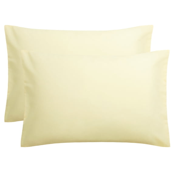Flxxie 1800 Count Double Brushed Microfiber Envelope Pillowcases Set of 2, Queen, 20" x 30", Ivory