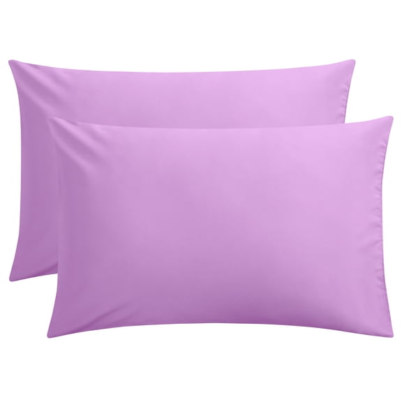 Flxxie 1800 Count Double Brushed Microfiber Envelope Pillowcases Set of 2, Standard, 20" x 26", Lavender