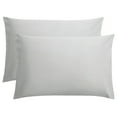 thumbnail image 1 of Flxxie 1800 Count Double Brushed Microfiber Envelope Pillowcases Set of 2, Standard, 20" x 26", Light Gray, 1 of 6
