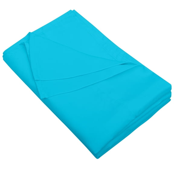 Flxxie 1800 Count Soft Brushed Microfiber Flat Sheet, Shrinkage, Fade Resistant Bedding Top Sheet, Easy Care, Blue, Full, 81"x96" with 4" hem
