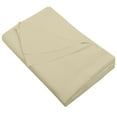 thumbnail image 1 of Flxxie 1800 Count Soft Brushed Microfiber Flat Sheet, Shrinkage, Fade Resistant Bedding Top Sheet, Easy Care, Khaki, Twin, 66"x96" with 4" hem, 1 of 6