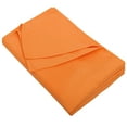 thumbnail image 1 of Flxxie 1800 Count Soft Brushed Microfiber Flat Sheet, Shrinkage, Fade Resistant Bedding Top Sheet, Easy Care, Orange, Twin, 66"x96" with 4" hem, 1 of 6