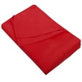thumbnail image 1 of Flxxie 1800 Count Soft Brushed Microfiber Flat Sheet, Shrinkage, Fade Resistant Bedding Top Sheet, Easy Care, Red, Full, 81"x96" with 4" hem, 1 of 6