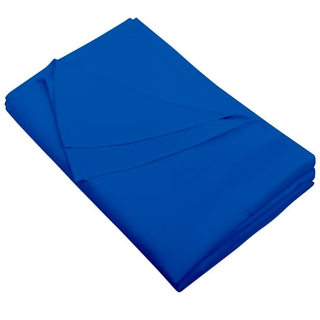 Flxxie 1800 Count Soft Brushed Microfiber Flat Sheet, Shrinkage, Fade Resistant Bedding Top Sheet, Easy Care, Royal Blue, Full, 81"x96" with 4" hem