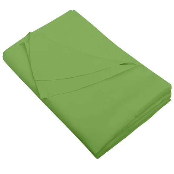 Flxxie 1800 Count Soft Brushed Microfiber Flat Sheet, Shrinkage, Fade Resistant Bedding Top Sheet, Easy Care, Sage Green, Twin, 66"x96" with 4" hem