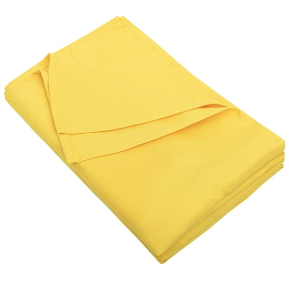Flxxie 1800 Count Soft Brushed Microfiber Flat Sheet, Shrinkage, Fade Resistant Bedding Top Sheet, Easy Care, Yellow, King, 102"x105" with 4" hem