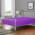 thumbnail image 1 of Flxxie 1800 Thread Count Brushed Microfiber Fitted Sheet with 15" Pocket, Full, Purple, 1 of 6