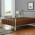 thumbnail image 1 of Flxxie 1800 Thread Count Brushed Microfiber Fitted Sheet with 15" Pocket, Twin, Coffee, 1 of 6