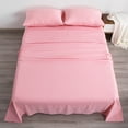 thumbnail image 1 of Flxxie 1800 Thread Count Microfiber Sheet Set, Super Soft Bed Sheets, Pink, Twin Extra Long, 3 Piece, 1 of 6