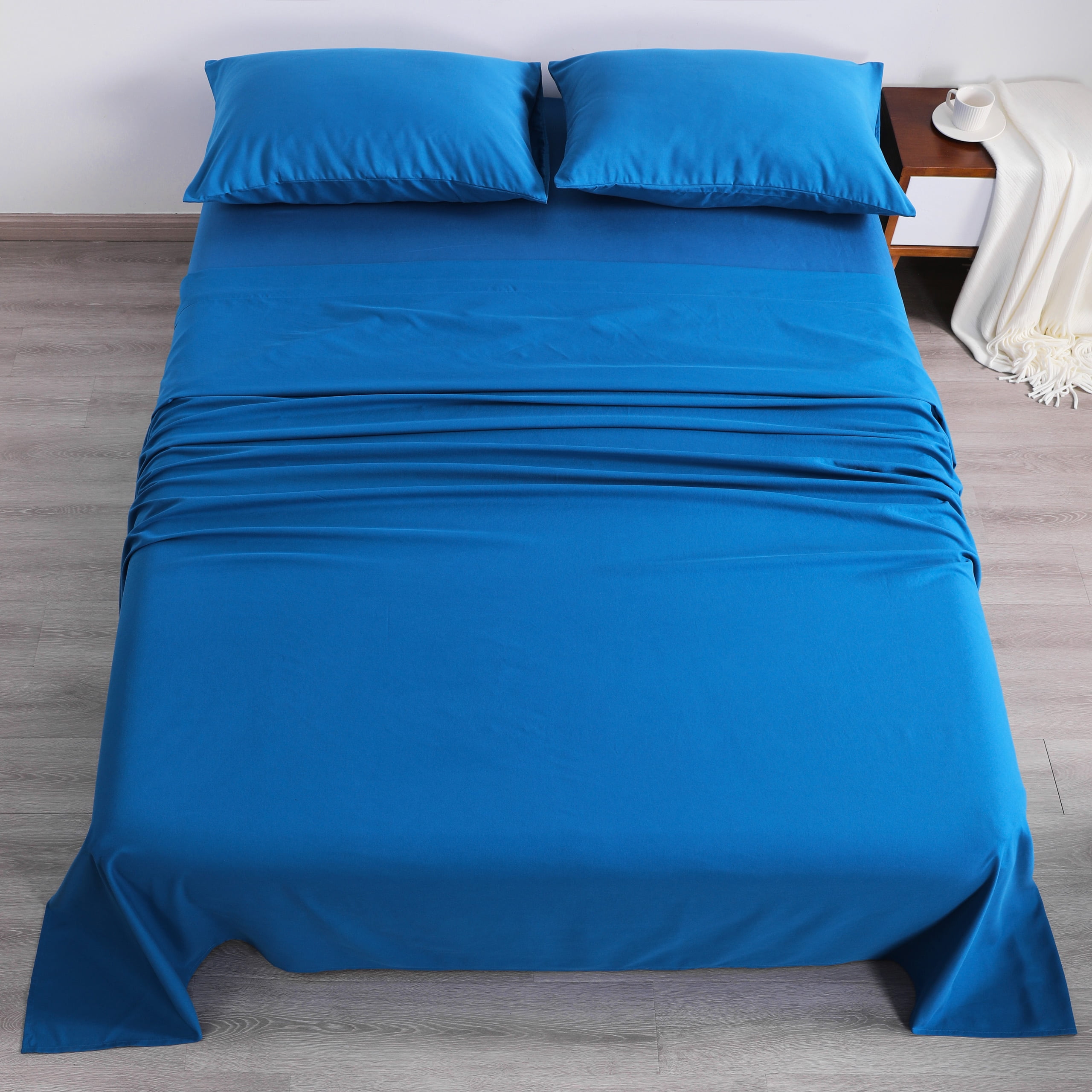 Flxxie 1800 Thread Count Microfiber Sheet Set, Super Soft Bed