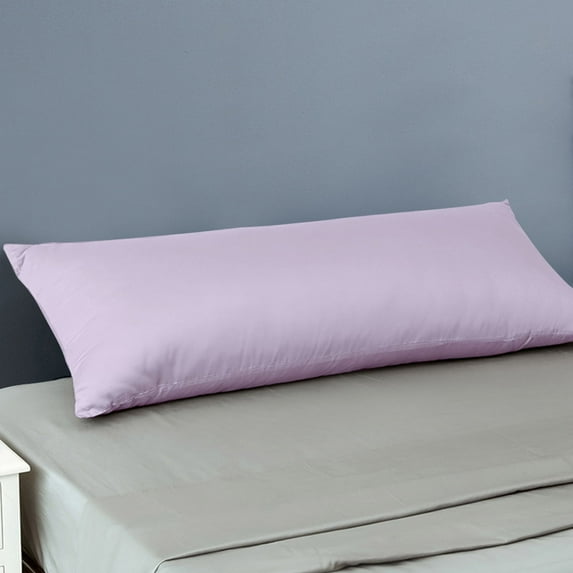 Flxxie 2 Pack 500 Thread Count 100% Egyptian Cotton Body Pillowcases, Ultra Soft Breathble Full Body Pillow Covers with Envelope Closure for Adults, 20"x54", Light Purple