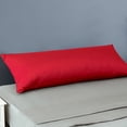 thumbnail image 1 of Flxxie 2 Pack 500 Thread Count 100% Egyptian Cotton Body Pillowcases, Ultra Soft Breathble Full Body Pillow Covers with Envelope Closure for Adults, 20"x54", Red, 1 of 5