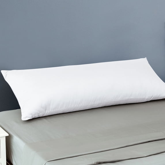 Flxxie 2 Pack 500 Thread Count 100% Egyptian Cotton Body Pillowcases, Ultra Soft Breathble Full Body Pillow Covers with Envelope Closure for Adults, 20"x54", White