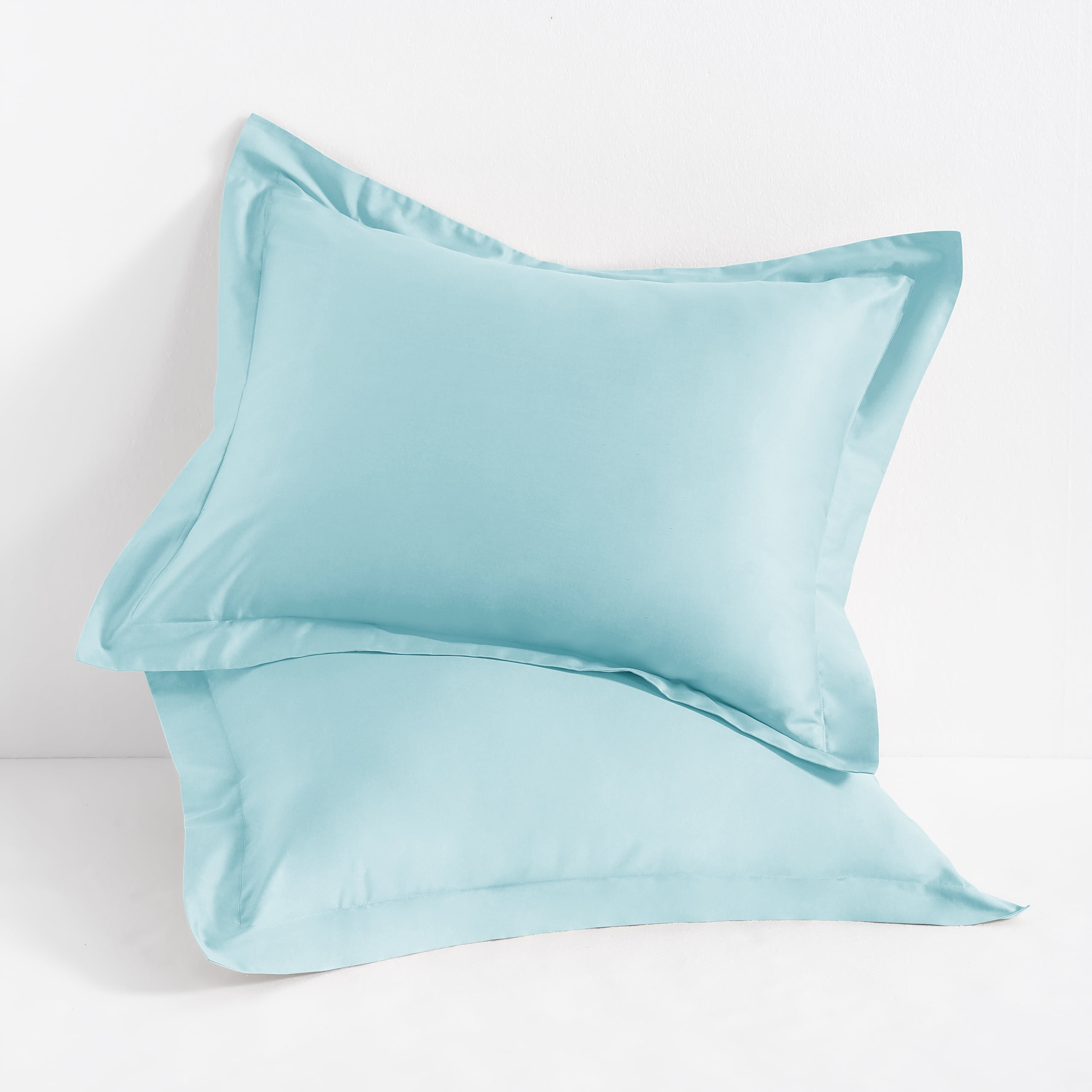 Flxxie 2 Pack 500 Thread Count Cotton Sateen Pillow Shams 20"x36" with