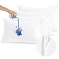 thumbnail image 1 of Flxxie 4 Pack Toddler Waterproof Pillow Protectors with Hidden Quiet Zipper, 13"x18", White, 1 of 6