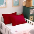 thumbnail image 1 of Flxxie 500 Count Egyptian Cotton Toddler Pillowcases, Ultra soft Travel Pillow Covers with Envelope Closure for Boys and Girls, Red, 13" x 18", 2 Pack, 1 of 6