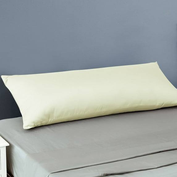Flxxie 500 Thread Count 100% Egyptian Cotton Body Pillowcase, Ultra Soft Breathble Full Body Pillow Cover with Envelope Closure for Adults, 20"x54", Ivory