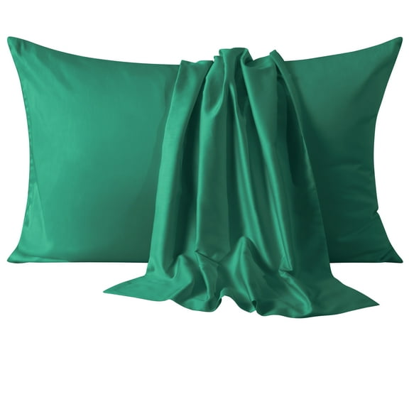 Flxxie Envelope King Pillowcases Set of 2, 500TC Egyptian Cotton, 20x36, Dark Green - Luxury Hotel Style Bedding