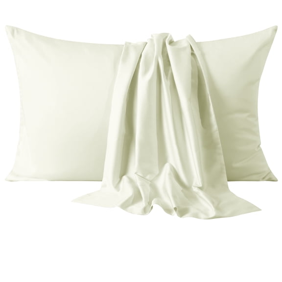 Flxxie King Pillowcases 2 Pack 100% Egyptian Cotton 20x36 Ivory Envelope Soft