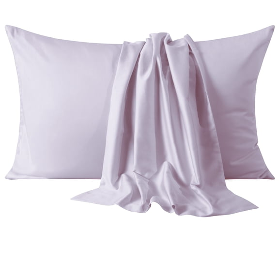 Flxxie King Pillowcases 2 Pack 100% Egyptian Cotton 20x36 Light Purple Envelope Soft