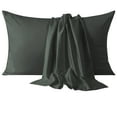 thumbnail image 1 of Flxxie Envelope Queen Pillowcases Set of 2, 500TC Egyptian Cotton, 20x30, Charcoal Gray - Luxury Hotel Style Bedding, 1 of 7