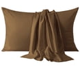 thumbnail image 1 of Flxxie Queen Pillowcases 2 Pack 100% Egyptian Cotton 20x30 Coffee Envelope Soft, 1 of 7