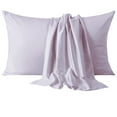 thumbnail image 1 of Flxxie Envelope Queen Pillowcases Set of 2, 500TC Egyptian Cotton, 20x30, Light Purple - Luxury Hotel Style Bedding, 1 of 7