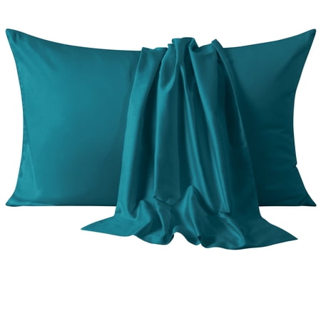 Flxxie Queen Pillowcases 2 Pack 100% Egyptian Cotton 20x30 Slate Blue Envelope Soft