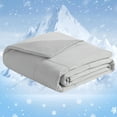 thumbnail image 1 of Flxxie Double-Sided Cooling Comforter Twin Size, Lightweight and Breathable Cooling Blanket, Q-Max 0.45, 68 x 90 inches, Light Gray, 1 of 5