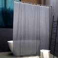 thumbnail image 1 of Flxxie EVA Shower Curtain Liner, Water Repellent Shower Curtain for Bathroom Shower Stall, Clear Gray Checkered, 72"x72", 1 of 8