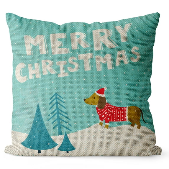 Flxxie Microfiber Decorative Throw Pillow Cover, Double Side Printed Square Cushion Case for Bed Sofa Couch, 18" x 18"