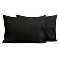 thumbnail image 1 of Flxxie 2 Pack Brushed Microfiber Toddler Pillowcases with Zipper Closure, Super Soft and Cozy Travel Pillow Covers, 13" x 18", Fits Pillows Sized 12"x16" 13"x18" 14"x19", Black, 1 of 5
