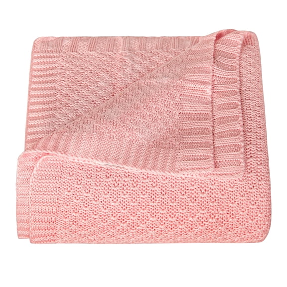 Flxxie Natural Bamboo Fiber Blanket, Breathable Hygroscopic Blanket for Hot Sleepers, Light Pink, 51"x67"