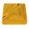 thumbnail image 1 of Flxxie Natural Bamboo Fiber Blanket, Breathable Hygroscopic Blanket for Hot Sleepers, Yellow, 51"x67", 1 of 6