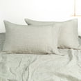 thumbnail image 1 of Flxxie Queen Natural Linen Yarn Dyed Pillowcase Set of 2, Breathable and Lightweight Washed Pillow Cases, 20" x 30", Natural Linen, 1 of 5