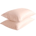 thumbnail image 1 of Flxxie Satin Pillowcases with Zipper Silky Soft Sateen Pillow Cases Covers Set of 2 (Queen, Pink), 1 of 5