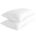 thumbnail image 1 of Flxxie Satin Pillowcases with Zipper Silky Soft Sateen Pillow Cases Covers Set of 2 (Queen, White), 1 of 5