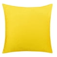 thumbnail image 1 of Flxxie Ultra Fluffy Soft Velvet Decorative Solid Color Throw Pillow Simple Euro Covers Cushion Case 1 Piece, 24" x 24", Yellow, 1 of 4