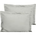 thumbnail image 1 of Flxxie Ultra Soft Microfiber Pillow Shams Set of 2, King 20" x 36", Light Gray, 1 of 6