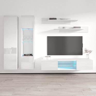 Fly A5 33TV Wall Mounted Floating Modern Entertainment Center