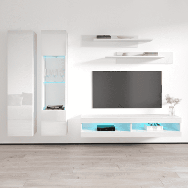 Fly A5 34TV Wall Mounted Floating Modern Entertainment Center