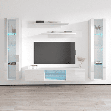 Fly AB2 33TV Wall Mounted Floating Modern Entertainment Center