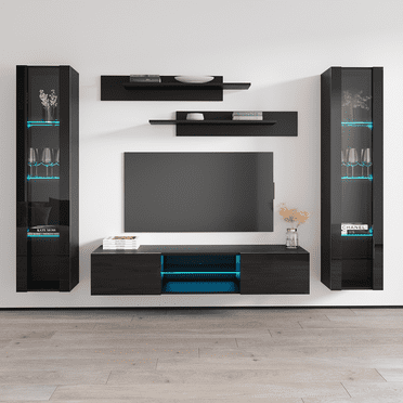 Fly AB2 33TV Wall Mounted Floating Modern Entertainment Center