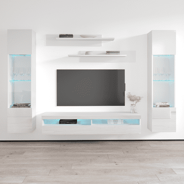 Fly AB3 35TV Wall Mounted Floating Modern Entertainment Center