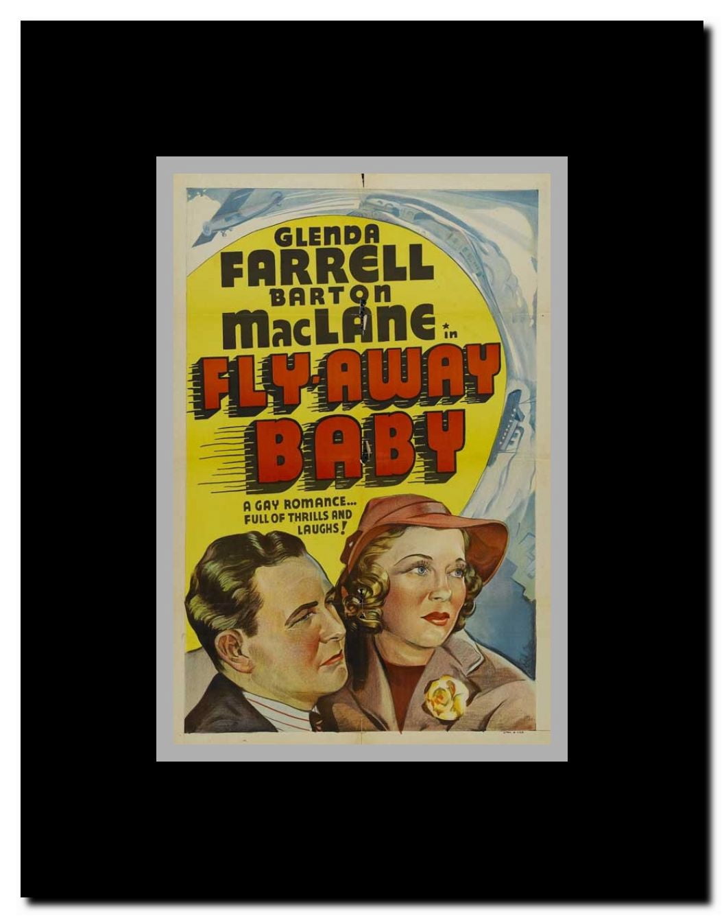 Fly Away Baby Framed Movie Poster
