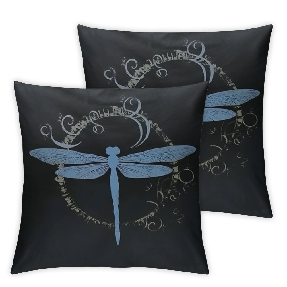 Fly Away Dragonfly Pillow Covers Short Plush Pillowcase Cushion Cover