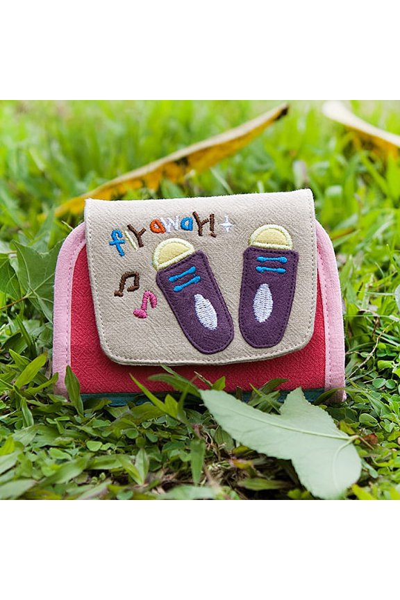 [Fly Away] Embroidered Applique Card Holder / ID Holder / Coin Purse Wallet (4.6*3.5)